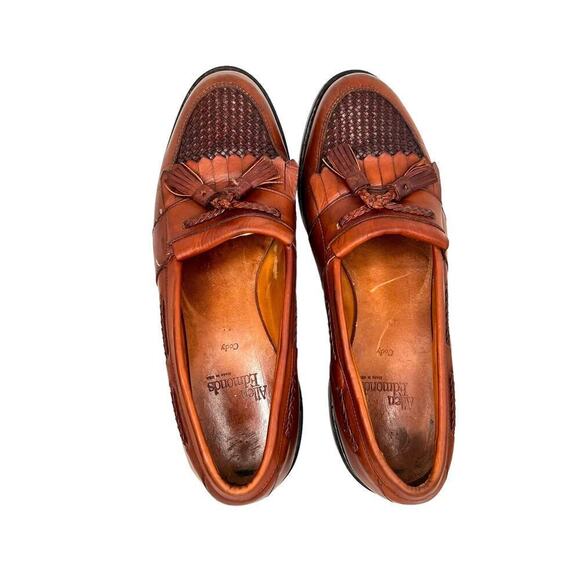 ALLEN EDMONDS Cody Kiltie Tassel Loafer Chili Weave in Cognac Men Size 9B main image 5
